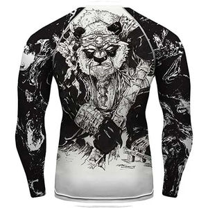 Camiseta de Compresión de Manga Larga para Hombre, de Alto Rendimiento, al por Mayor, OEM, Spandex/Nailon, para MMA, Gimnasio, Yoga, Entrenamiento Deportivo - Product Image 2