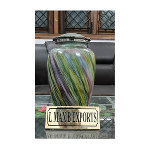 <b>Funeral</b> <b>Supplies</b> Standard Quality Wholesale Adult Cremation Aluminium Urns for Human Ashes From Indian Manufacturer - Product Image 1