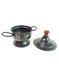 Quemador de carbón de hierro y Metal, quemador de carbón de incienso esencial moderno, ambientador para el hogar, quemador de incienso negro para Hotel y Bar - Product Image 4