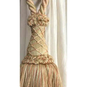 Adornos de ventana de borla hechos a mano, accesorios de cortina de cuerda de encuadernación, cortinas de borla elegantes, cortinas al por mayor - Product Image 6