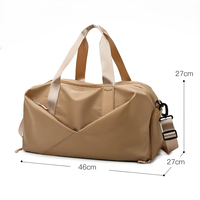 Tas Ransel Gym Ramah Lingkungan Berkualitas Tinggi dari Bahan Nylon, Dapat Dikustomisasi dengan Logo, Kantong Basah, Kapasitas 30-40L untuk Aktivitas Luar Ruangan dan Sepatu