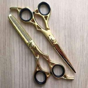 ชุดกรรไกรซอยผมสำหรับช่างตัดผม,ชุดกรรไกรซอยผมตัดผมสีดำแบบมืออาชีพ - Product Image 1