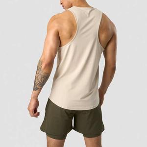 Camiseta sin mangas de entrenamiento para hombre, sin mangas, para entrenamiento de gimnasio, culturismo, color personalizado, OEM, 100% algodón, camiseta sin mangas para gimnasio para hombre - Product Image 3