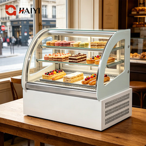 Vitrina Refrigerada Comercial para Pasteles, Congelador de Sobremesas de Acero Inoxidable para Mostrador, Exhibidor Refrigerado para Pastelería - Product Image 2