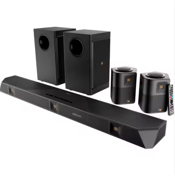 BEST SALES ORIGINAL DRAGON 11.4.6-Channel Dolby Atmos Home Surround Sound System with Dual-Opposing 8inches Subwoofers