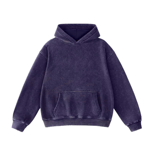 Sudaderas con capucha extragrandes unisex de calidad superior sudaderas con capucha personalizadas para hombre con bordado 3D técnica lavada talla XL de peso pesado - Product Image 5