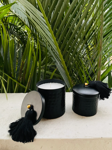 Metal Black Hammered Candle <b>Jar</b> with Lid for Home Wedding Living Room <b>Decoration</b> in Best Price - Product Image 6