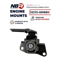 Support moteur gauche 12372-0D180 pour Toyota Corolla E140 E150 E170 Altis Matrix ZRE142 ZZE141 2ZR-FE 1ZZ-FE Automatique 2007-2016
