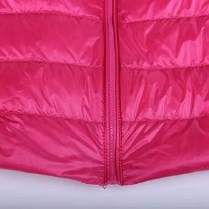 High-quality Recommend Simple <b>Guess</b> Puffer Jacket Shiny Women Stand Zipper Jacket Woven Print Pattern Puffer Jacket - Product Image 6