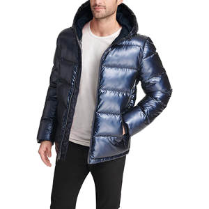 Veste matelassée à capuche pour homme, design OEM personnalisé, coupe-vent, chaude, pour l'extérieur, hiver 2024, streetwear tendance de haute qualité - Product Image 3