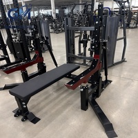 Kommerzielle Fitness-Plattengeladene Multifunktions-Drückmaschine mit Verstellbarem Trainingsgestell