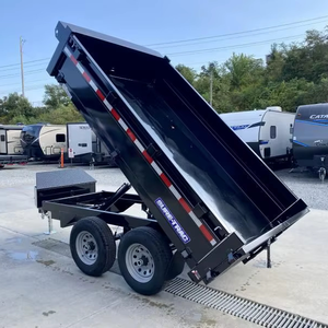 Remolque de Volteo 7X7 7X14 con Paredes de 4', Elevación Telescópica, Frenos Eléctricos, 14K GVWR para Uso Agrícola con Motorreductor y Componentes Centrales del Eje - Product Image 4