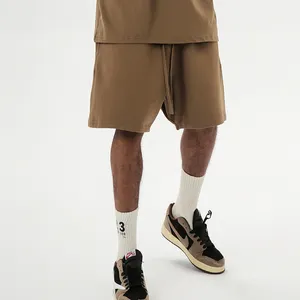 Custom Logo Graphic Mens Workout Shorts High Quality Streetwear Cotton Blank Sport Shorts Men