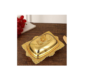 Elegant Container Good Design Brass Butter Dish Custom Demanding Best Selling <b>Sale</b> Butter Dish With Lid - Product Image 5