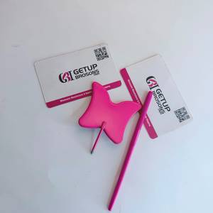 Wholesale GETUP BROSONS Pink Butterfly Shape Eyelash Mirror Precision Stainless Steel Tool Custom Logo Cardboard Packaging - Product Image 5