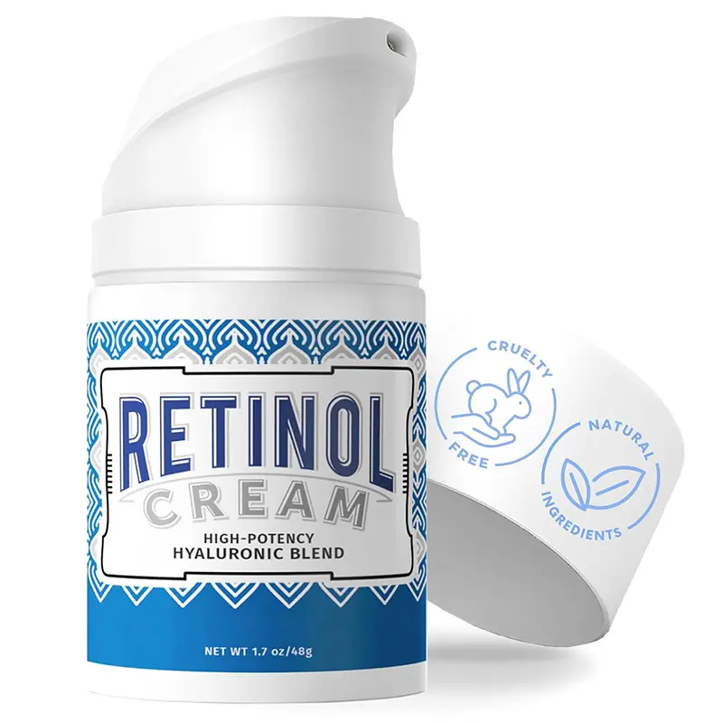 Natural Retinol Cream Anti Aging Moisturizer for Face and Neck Wrinkle Retinol Complex