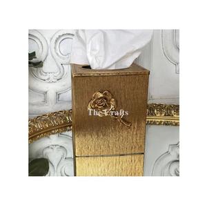 Porte-serviettes en aluminium et fer couleur beige, de qualité supérieure, de forme rectangulaire, pour serviettes en papier - Product Image 3