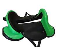BLUHORSE Selle d'endurance pour chevaux en cuir synthétique PU durable, fabrication indienne, haute qualité, confortable, design et couleur personnalisables