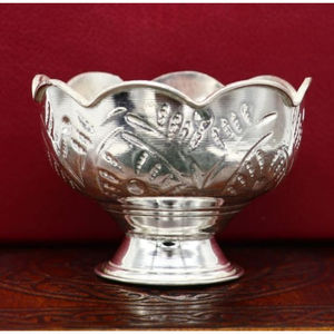 Metal Stand Stainless Steel <b>Chocolate</b> Serving Bowl Vintage Design <b>Chocolate</b> Dates Serving Bowl for <b>Ramadan</b> Home Decor - Product Image 4