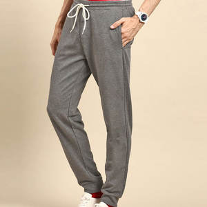 กางเกงวิ่งจ๊อกกิ้งผ้าฝ้าย100% แบบลำลองกางเกงเอวสูงดีไซน์ตรง - Product Image 2