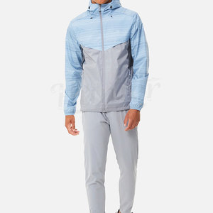 Ensemble de survêtements en nylon coupe-vent personnalisé de haute qualité pour hommes OEM - Product Image 1