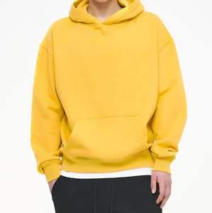 Sweat-shirts à capuche streetwear personnalisés ODM pour hommes, luxe, poids lourd, 100% coton molletonné, surdimensionnés, double couche, 480 g/m², hiver - Product Image 1