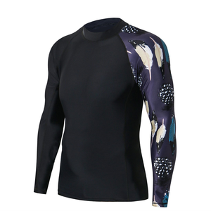 <b>Top</b> Best 2026 High Quality Men's Long Sleeve Rash Guard UV Protection <b>Swim</b> Shirt Quick Dry Breathable Spandex/Polyester - Product Image 4