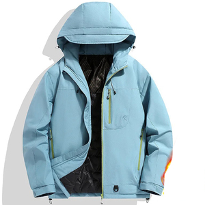 Chaqueta Softshell de piel de tiburón impermeable para exteriores, unisex, resistente al viento, para montañismo, táctica, senderismo, pesca, chaqueta cálida con calefacción - Product Image 6