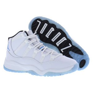 Chaussures Nike Jordan 11 Retro PS pour garçons Couleur : Blanc/Bleu légende/Noir 100% authentique - Product Image 5