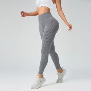 Mallas de mujer, pantalones de Yoga, cintura alta, apretado, levantamiento de cadera, sensación desnuda para Mujer, Deportes, correr, línea vergonzosa, pantalones de Fitness - Product Image 2