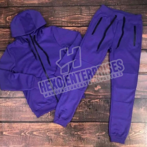 Venta al por mayor caliente de logotipo personalizado con capucha sólido invierno sublimación hombres deporte Jogging chándal - Product Image 5