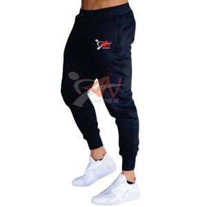 Pantalones informales de algodón con estampado personalizado de alta calidad para hombre con diseño de pantalón flexible con logotipo - Product Image 4
