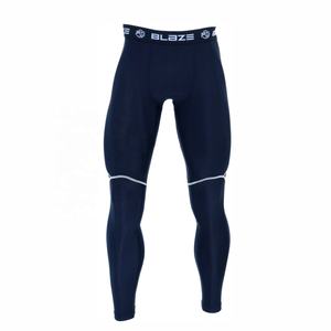 Collants de compression pour hommes à point contrasté-Logo de couleur personnalisable respirant durable taille élastique longueur cheville pour le sport - Product Image 2