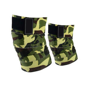 Bas quantité minimale de commande Élastique 2 Mètres Powerlifting Genouillères Gym Réglable Élastique Soutien Genou Wraps - Product Image 1