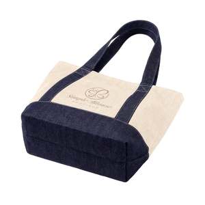 Bolso de Mezclilla Icónico Personalizado, Resistente al Agua, con Bordado de Letras, Cadenas Decorativas, Cierre de Cremallera, Forro Portátil de Algodón/Poliéster - Product Image 6