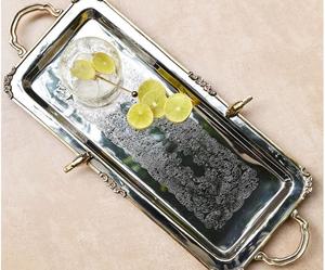 ถาดเสิร์ฟอาหารทำจากทองแดงทำจากโลหะทุบสำหรับบ้านและงานแต่งงาน - Product Image 2