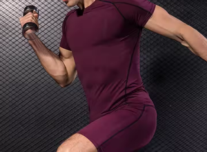 Custom logo Quick Dry Gym Workout Shortsspandex <b>Stretch</b> Fabrics for T-<b>shirt</b> <b>Men</b> Workout Clothes Fitness - Product Image 5