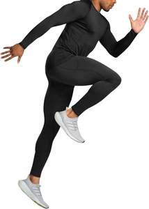 T-shirt de compression à manches longues pour homme, pantalon de sport ajusté, rashguard de fitness, vêtements d'entraînement pour homme - Product Image 5