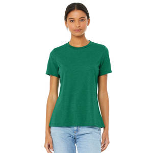 Camiseta Bella Canvas Triblend para Mujer, Cuello Redondo, Estampado Gráfico, Mezcla de Algodón, Color Gris - Product Image 4