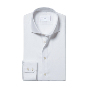 เสื้อเชิ้ตผ้าทอลายสำหรับผู้ชายคอตตอนคอตตอนสีขาวกรอบใส่สบายสไตล์100% - Product Image 6