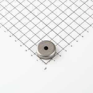Gripper piatto in ferrite in acciaio inossidabile Ø25x7mm con svasatura conica - Product Image 1