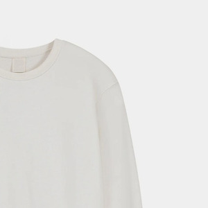 Sweat-shirt unisexe à col montant, coupe classique, couleur unie, en coton tricoté, pull décontracté pour l'automne, séchage rapide, 200g - Product Image 2