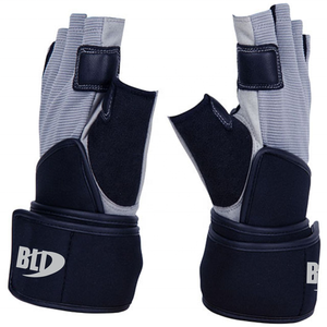 Guantes de Levantamiento de Pesas BLD Antideslizantes y Transpirables de Medio Dedo con Correa de Muñeca Ajustable, Equipo de Gimnasio y Fitness Unisex de Cuero PU - Product Image 5