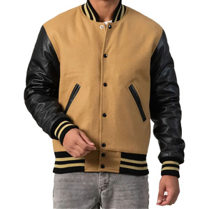 Veste de style universitaire Rabixo Sports OEM personnalisée, écologique, respirante, en laine/coton, pour hommes - Product Image 1