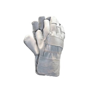 Heavy-Duty Quality Cowhide Split Leather Work <b>Gloves</b> Industrial Safety Hand Protection Construction Rigger <b>Gloves</b> - Product Image 1