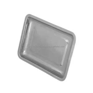 Plateau à instruments manuel en acier inoxydable chirurgical Holloware, durable, avec couvercle, pour instruments de laboratoire dentaire, certifié CE ISO - Product Image 4