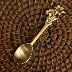 Cuchara de latón de alta calidad para uso de catering de restaurante en casa de hotel al mejor precio de la India - Product Image 4