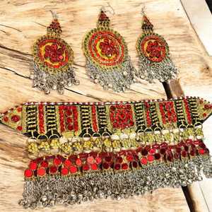 Proveedor Directo de Conjuntos de Joyería Afgana para Bodas y Fiestas, Nueva Edición para Adultos, Conjunto de Joyería Étnica Rara de Diseño Pashtun Afgano - Product Image 2
