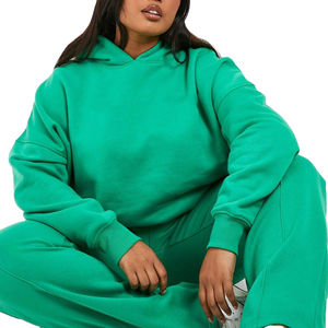 MOVATEXTILE Beautiful <b>Women</b> Casual Fashion Outdoor Tracksuit Solid Pattern Customized French Terry Lightweight 2 Set Price - Product Image 4