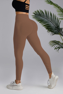 Pantalones de yoga sexy personalizados Levantamiento del vientre Cadera Control de barriga Leggings Gimnasio Leggings para mujeres - Product Image 4